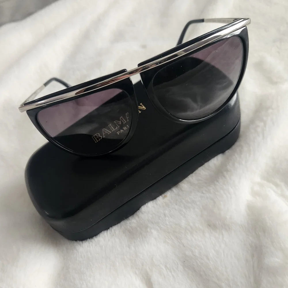 Balmain Black and Silver Sunglasses - Picture 3 of 9